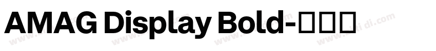 AMAG Display Bold字体转换